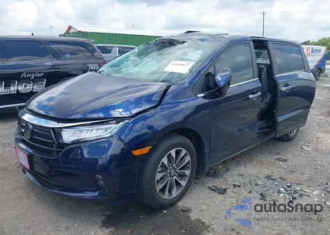 2023 Honda Odyssey Ex-L из США, поврежденный, VIN 5FNRL6H61PB067180